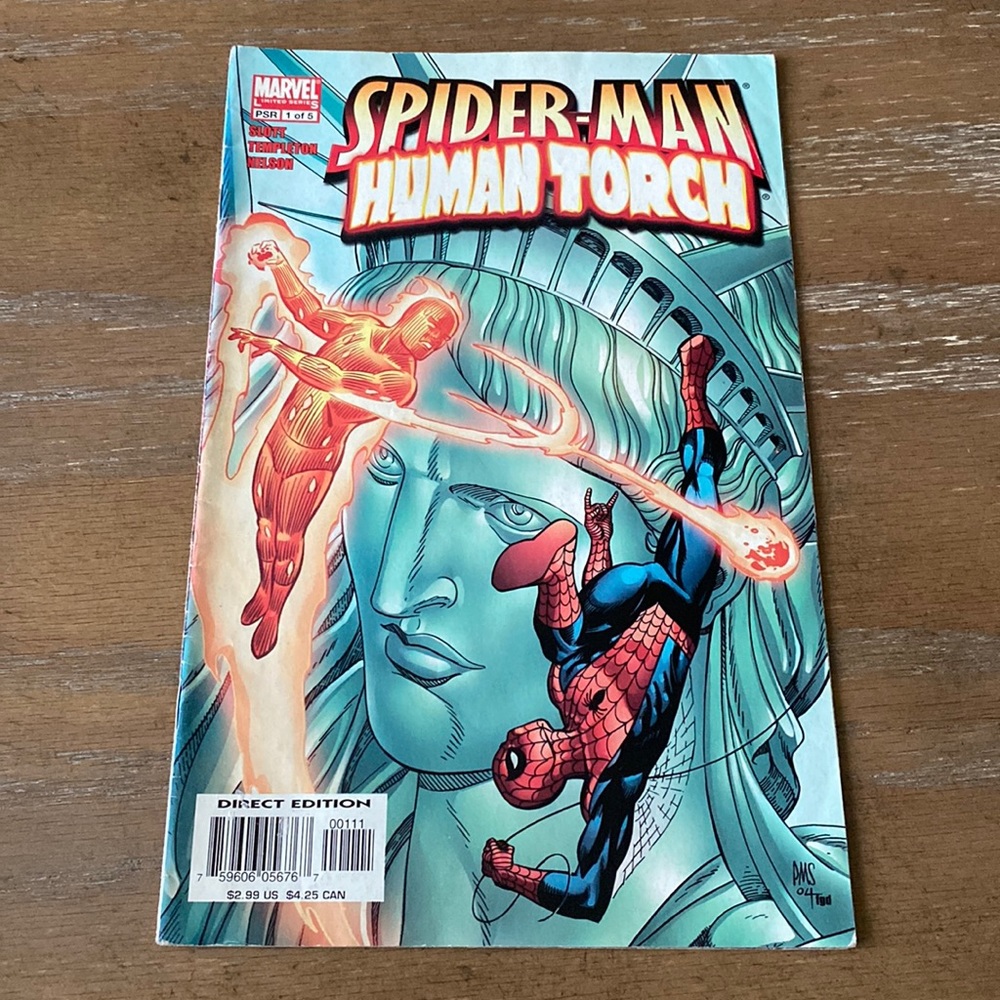 Original Spider-Man Human Torch Comic Book